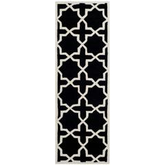 CHATHAM, BLACK / IVORY, 2'-3" X 11', Area Rug, CHT732K-211