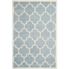 CHATHAM, BLUE / IVORY, 6' X 9', Area Rug, CHT733B-6