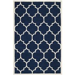 CHATHAM, DARK BLUE / IVORY, 6' X 9', Area Rug, CHT733C-6
