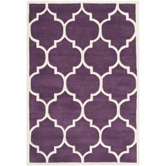 CHATHAM, PURPLE / IVORY, 3' X 5', Area Rug, CHT733F-3