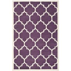 CHATHAM, PURPLE / IVORY, 5' X 8', Area Rug, CHT733F-5