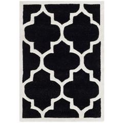 CHATHAM, BLACK / IVORY, 2' X 3', Area Rug, CHT733K-2