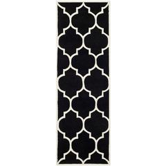 CHATHAM, BLACK / IVORY, 2'-3" X 11', Area Rug, CHT733K-211