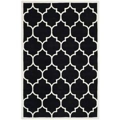 CHATHAM, BLACK / IVORY, 6' X 9', Area Rug, CHT733K-6
