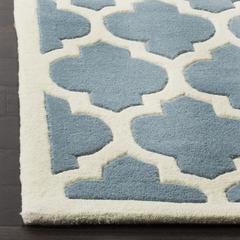 CHATHAM, BLUE / IVORY, 5' X 8', Area Rug, CHT734B-5