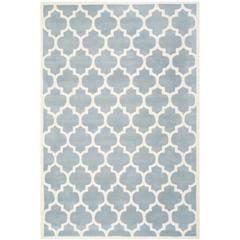 CHATHAM, BLUE / IVORY, 6' X 9', Area Rug, CHT734B-6