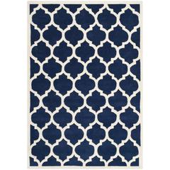 CHATHAM, DARK BLUE / IVORY, 3' X 5', Area Rug, CHT734C-3