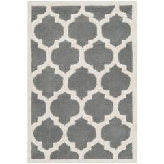 CHATHAM, DARK GREY / IVORY, 2' X 3', Area Rug, CHT734D-2