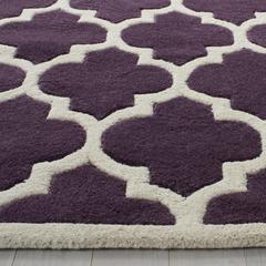 CHATHAM, PURPLE / IVORY, 5' X 8', Area Rug, CHT734F-5