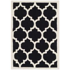 CHATHAM, BLACK / IVORY, 2' X 3', Area Rug, CHT734K-2