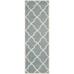 CHATHAM, BLUE / IVORY, 2'-3" X 11', Area Rug, CHT735B-211