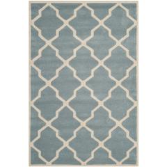 CHATHAM, BLUE / IVORY, 4' X 6', Area Rug, CHT735B-4