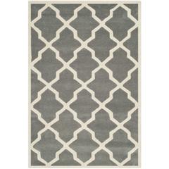 CHATHAM, DARK GREY / IVORY, 3' X 5', Area Rug, CHT735D-3