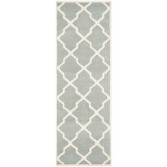 CHATHAM, GREY / IVORY, 2'-3" X 11', Area Rug, CHT735E-211