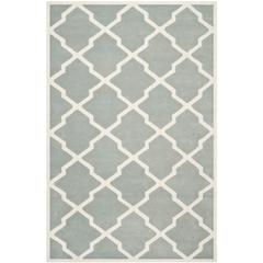 CHATHAM, GREY / IVORY, 6' X 9', Area Rug, CHT735E-6