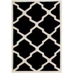 CHATHAM, BLACK / IVORY, 2' X 3', Area Rug, CHT735K-2