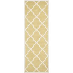CHATHAM, LIGHT GOLD / IVORY, 2'-3" X 11', Area Rug