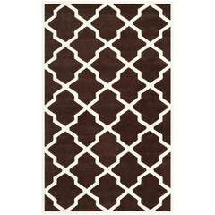 CHATHAM, DARK BROWN / IVORY, 4' X 6', Area Rug