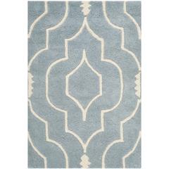 CHATHAM, BLUE / IVORY, 2' X 3', Area Rug, CHT736B-2