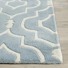 CHATHAM, BLUE / IVORY, 5' X 8', Area Rug, CHT736B-5