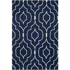 CHATHAM, DARK BLUE / IVORY, 3' X 5', Area Rug, CHT736C-3