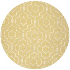 CHATHAM, LIGHT GOLD / IVORY, 7' X 7' Round, Area Rug, CHT736L-7R