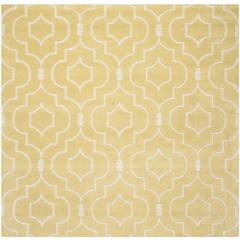 CHATHAM, LIGHT GOLD / IVORY, 7' X 7' Square, Area Rug, CHT736L-7SQ