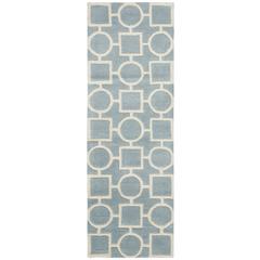 CHATHAM, BLUE / IVORY, 2'-3" X 7', Area Rug, CHT737B-27