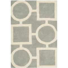 CHATHAM, GREY / IVORY, 2' X 3', Area Rug, CHT737E-2