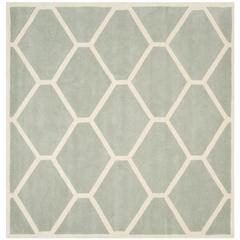 CHATHAM, GREY / IVORY, 7' X 7' Square, Area Rug, CHT738E-7SQ
