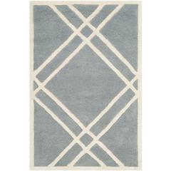 CHATHAM, BLUE / IVORY, 2' X 3', Area Rug, CHT740B-2