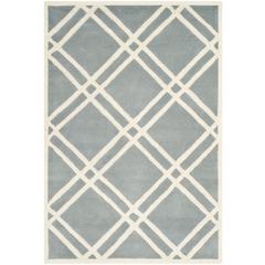 CHATHAM, BLUE / IVORY, 3' X 5', Area Rug, CHT740B-3