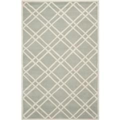 CHATHAM, GREY / IVORY, 5' X 8', Area Rug, CHT740E-5