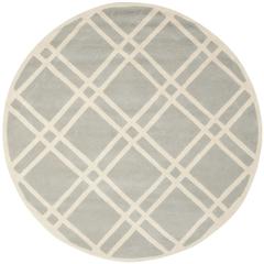 CHATHAM, GREY / IVORY, 7' X 7' Round, Area Rug, CHT740E-7R