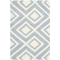 CHATHAM, BLUE / IVORY, 2' X 3', Area Rug, CHT742B-2