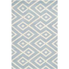 CHATHAM, BLUE / IVORY, 4' X 6', Area Rug, CHT742B-4
