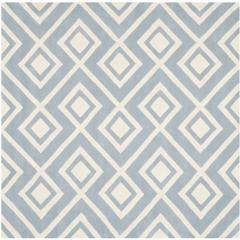 CHATHAM, BLUE / IVORY, 7' X 7' Square, Area Rug, CHT742B-7SQ