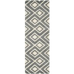 CHATHAM, DARK GREY / IVORY, 2'-3" X 7', Area Rug, CHT742D-27