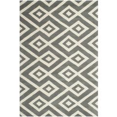 CHATHAM, DARK GREY / IVORY, 4' X 6', Area Rug, CHT742D-4
