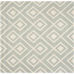 CHATHAM, GREY / IVORY, 7' X 7' Square, Area Rug, CHT742E-7SQ
