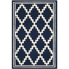 CHATHAM, NAVY / IVORY, 3' X 5', Area Rug