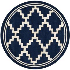 CHATHAM, NAVY / IVORY, 5' X 5' Round, Area Rug
