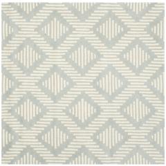 CHATHAM, GREY / IVORY, 5' X 5' Square, Area Rug, CHT744E-5SQ
