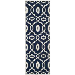 CHATHAM, DARK BLUE / IVORY, 2'-3" X 7', Area Rug, CHT745C-27