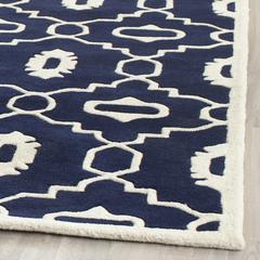 CHATHAM, DARK BLUE / IVORY, 5' X 8', Area Rug, CHT745C-5