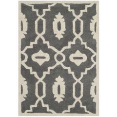 CHATHAM, DARK GREY / IVORY, 2' X 3', Area Rug, CHT745D-2