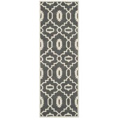CHATHAM, DARK GREY / IVORY, 2'-3" X 7', Area Rug, CHT745D-27