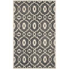 CHATHAM, DARK GREY / IVORY, 5' X 8', Area Rug, CHT745D-5