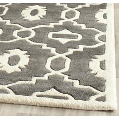 CHATHAM, DARK GREY / IVORY, 4' X 6', Area Rug, CHT745D-4