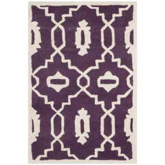 CHATHAM, PURPLE / IVORY, 2' X 3', Area Rug, CHT745F-2